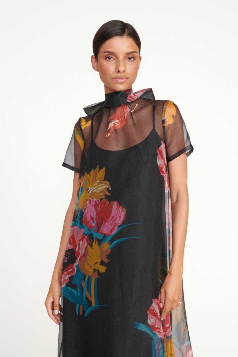 Black Lotus Maxi Dress