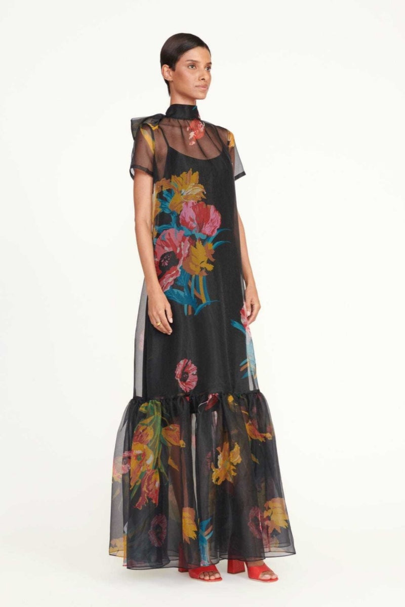 Black Lotus Maxi Dress