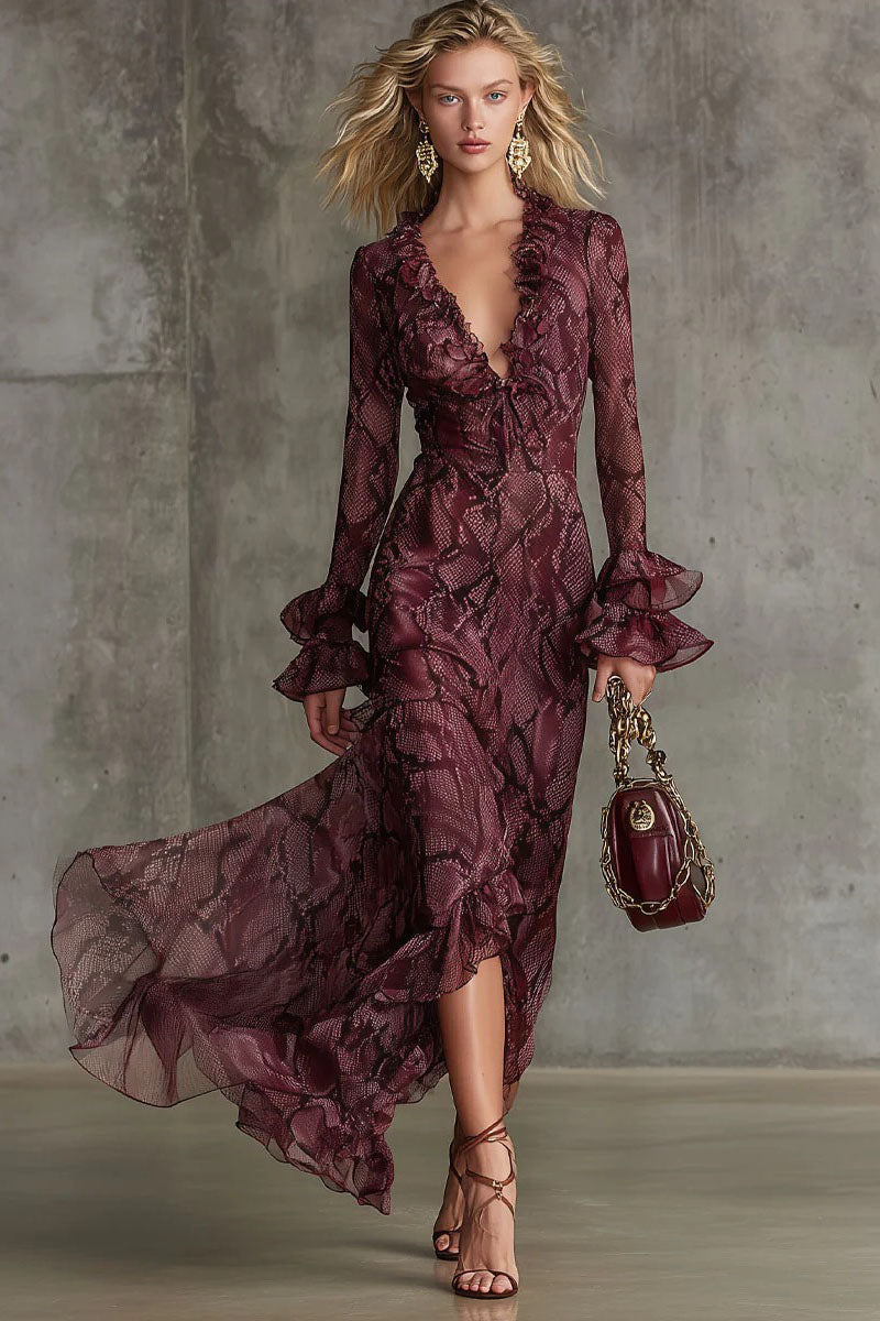 Lucinda Tek Omuz Maxi Kayık Elbise