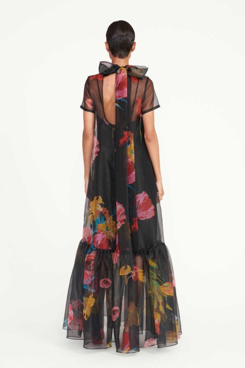Black Lotus Maxi Dress