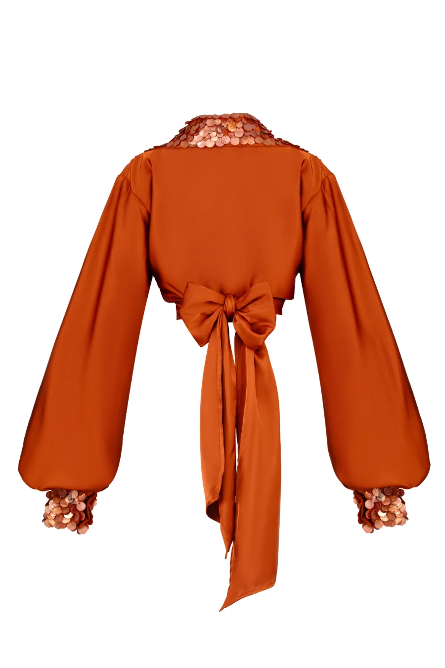 Asymmetrisk top med frynsedrapering