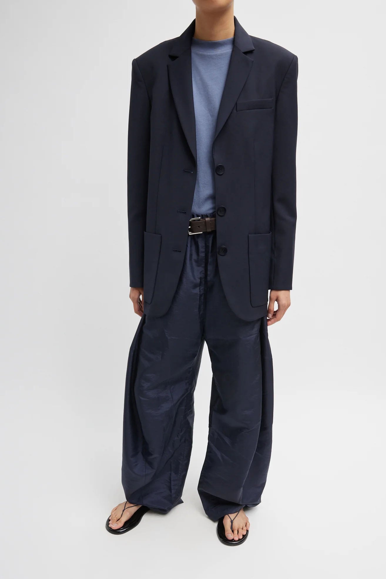 Set di pantaloni larghi a gamba larga floreali folk senza maniche