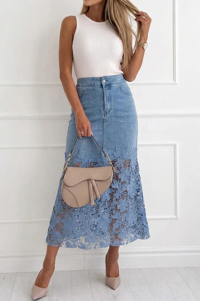 Witte Cape Flow Maxi-jurk