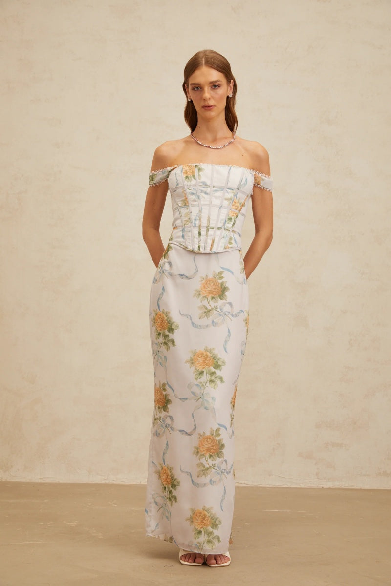 Slim-Fit Floral Print Set