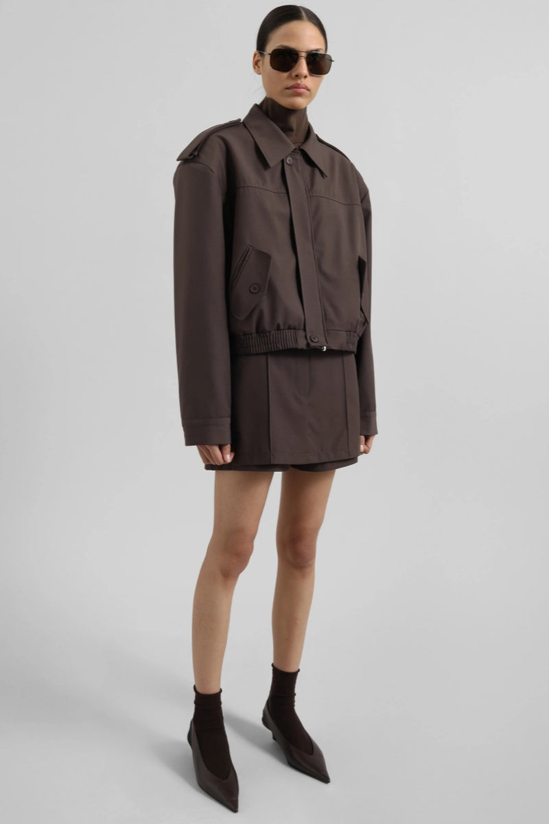 Cropped Bomber Set