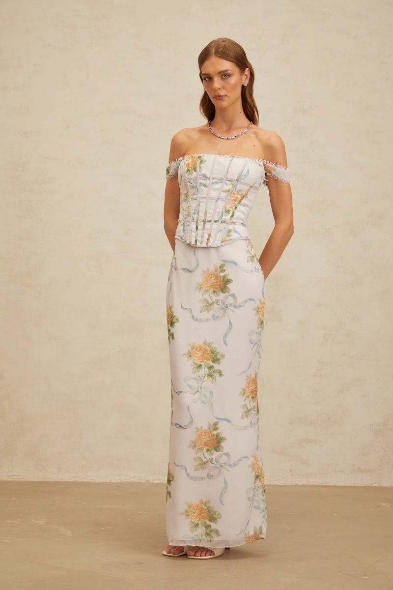 Slim-Fit Floral Print Set