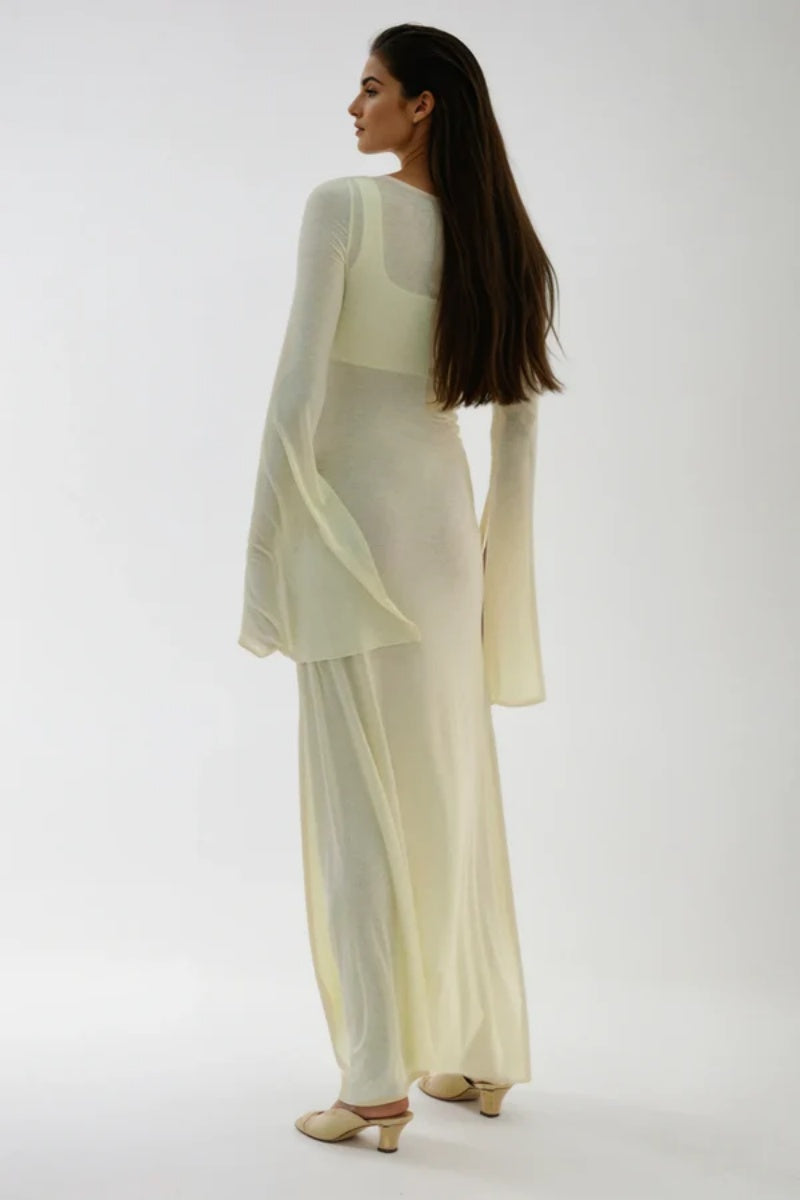 High Waist Slim Maxi Dress