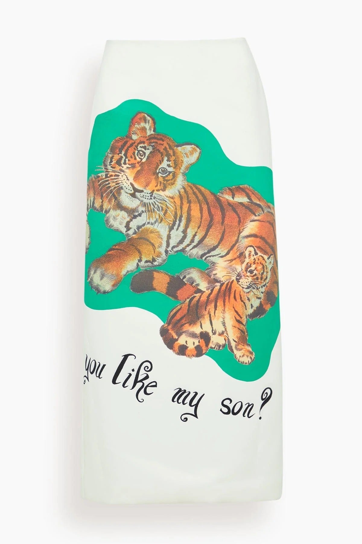 Nederdel med tigerprint i retrostil