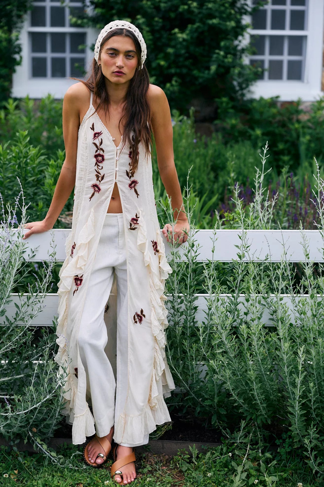 Ruffle Maxi Top