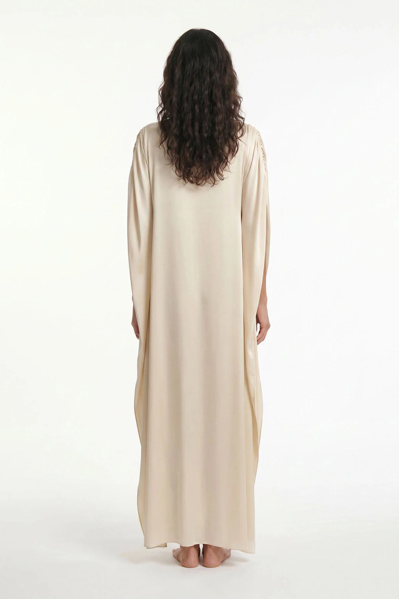 Maxi šaty White Cape Flow
