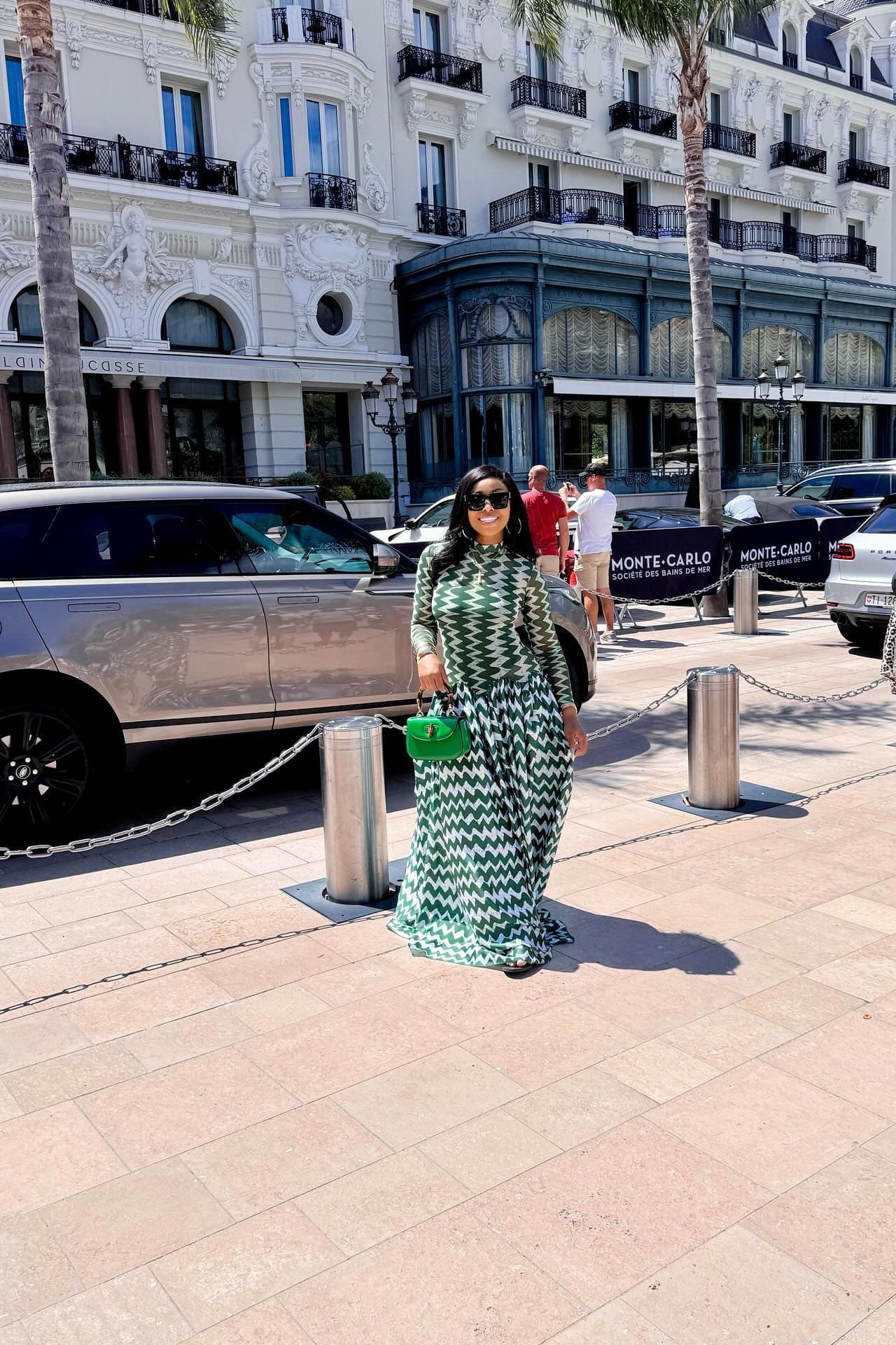 Zigzag Monte Carlo Maxi Dress