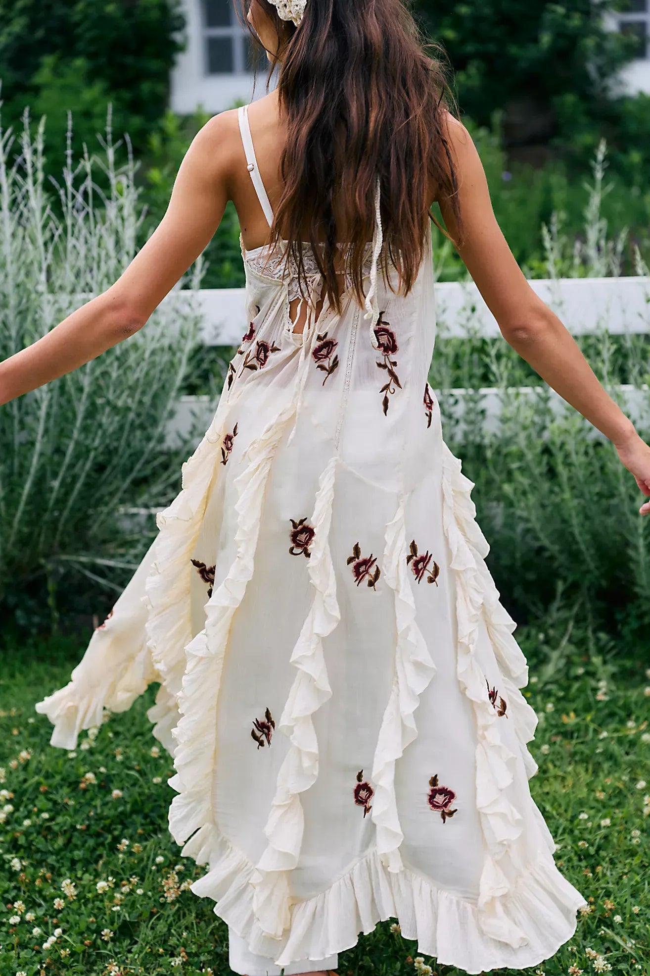 Top maxi com folhos