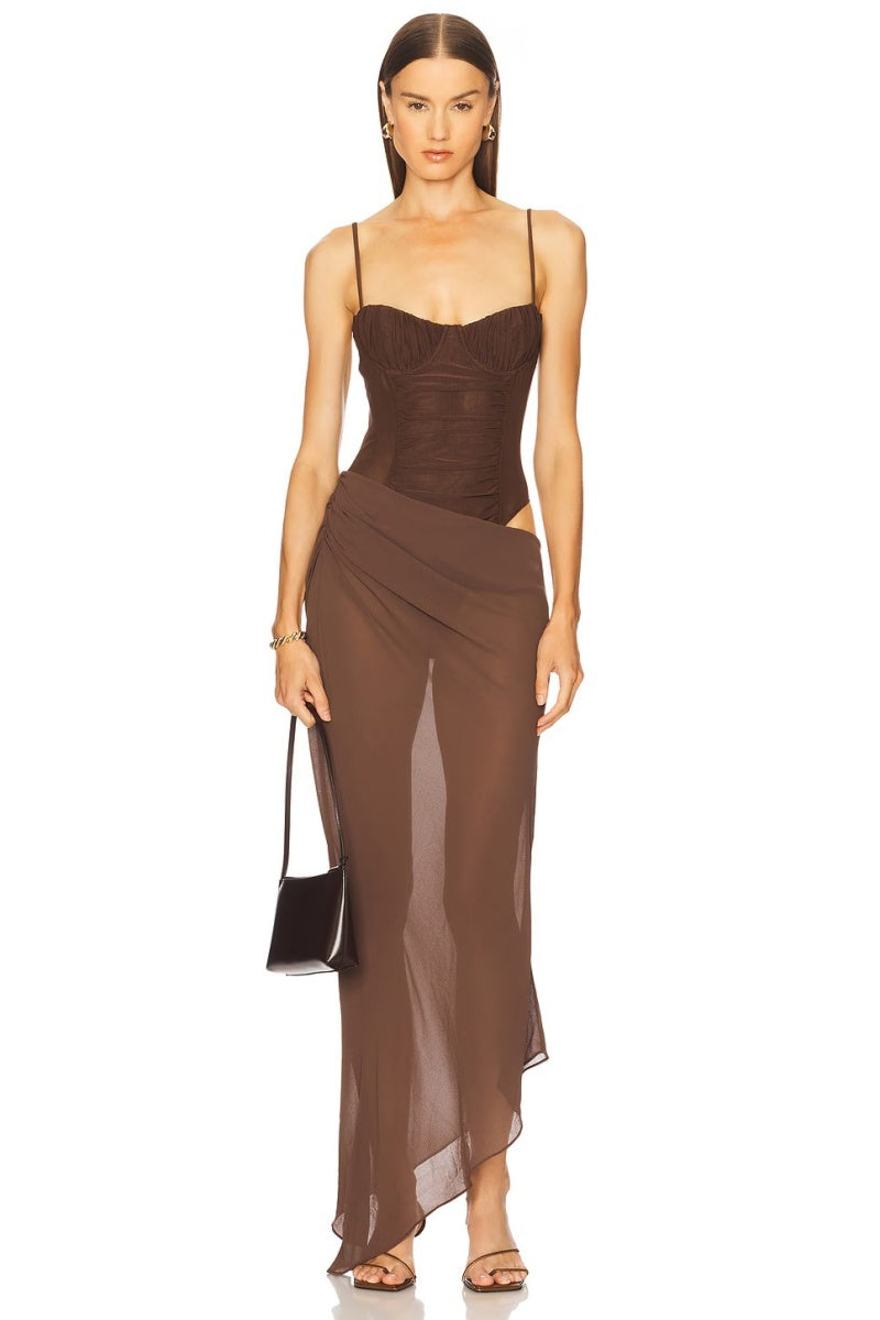 Sexy Mesh Maxi Dress