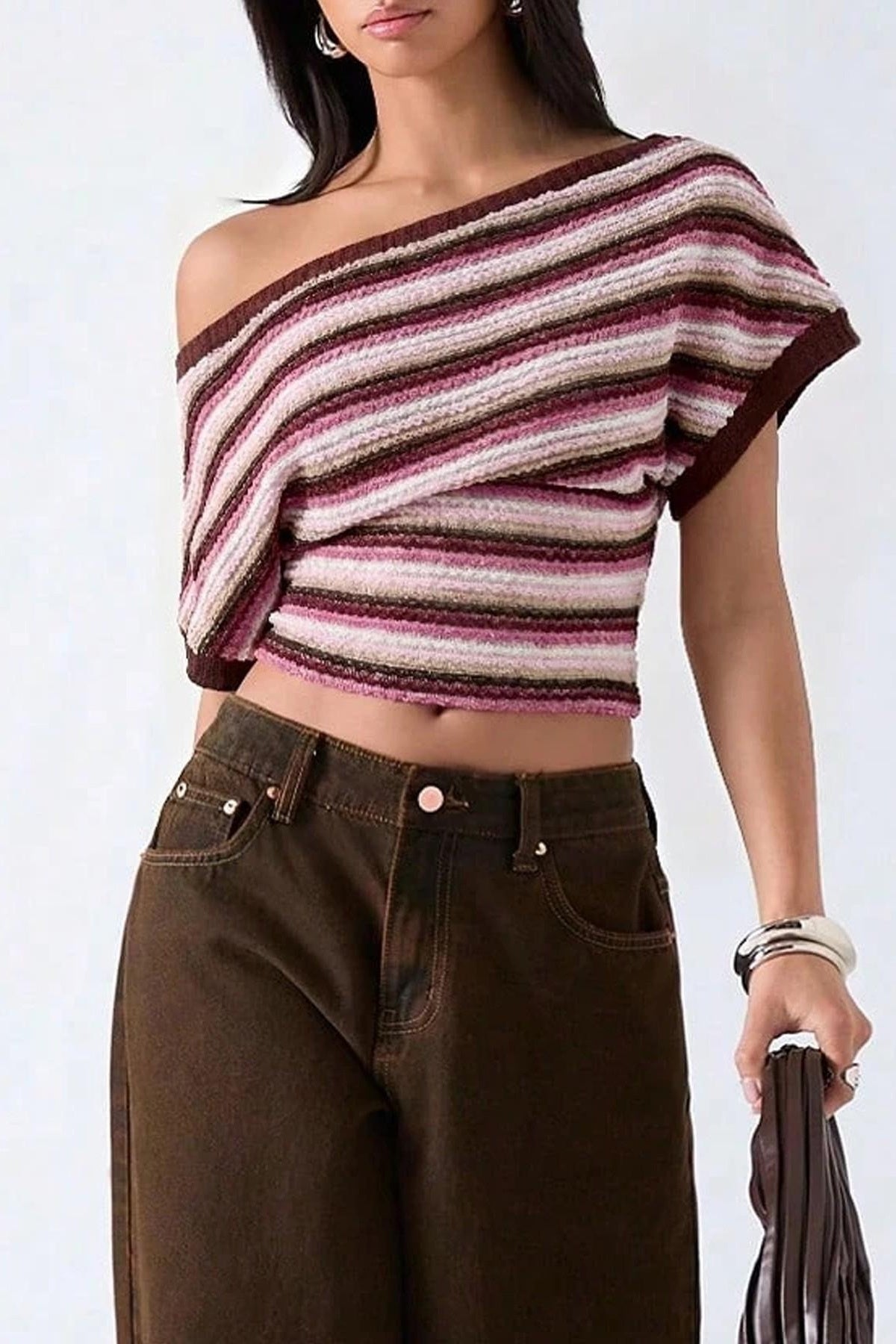 Camicia retrò in pizzo con bottoni