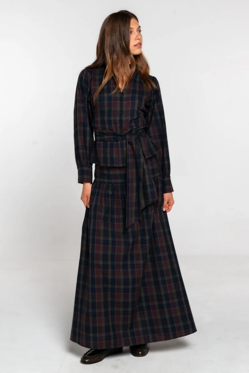 Classic Plaid Skirt Set
