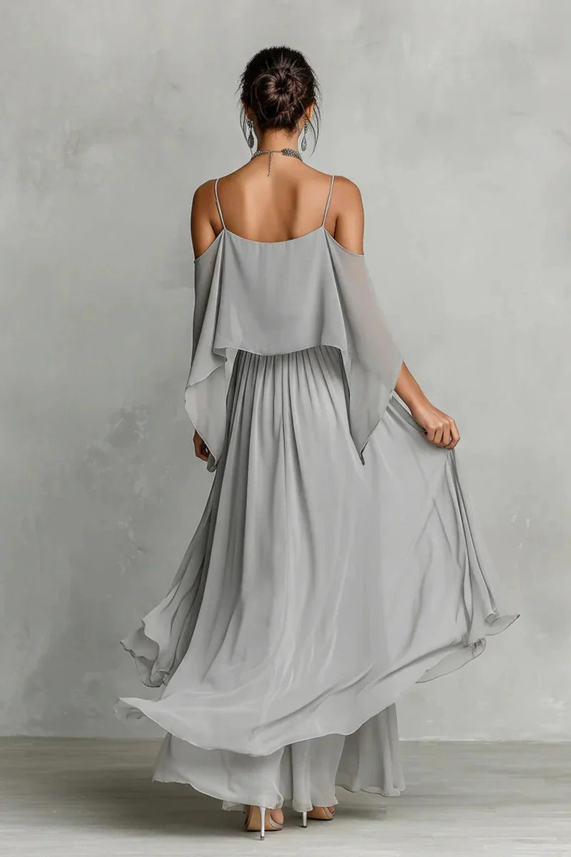 Vestido Maxi White Cape Flow