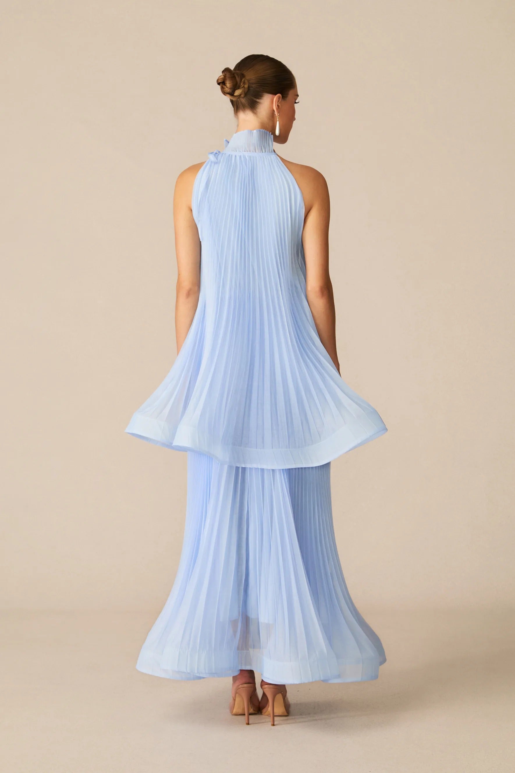 Maxi šaty White Cape Flow