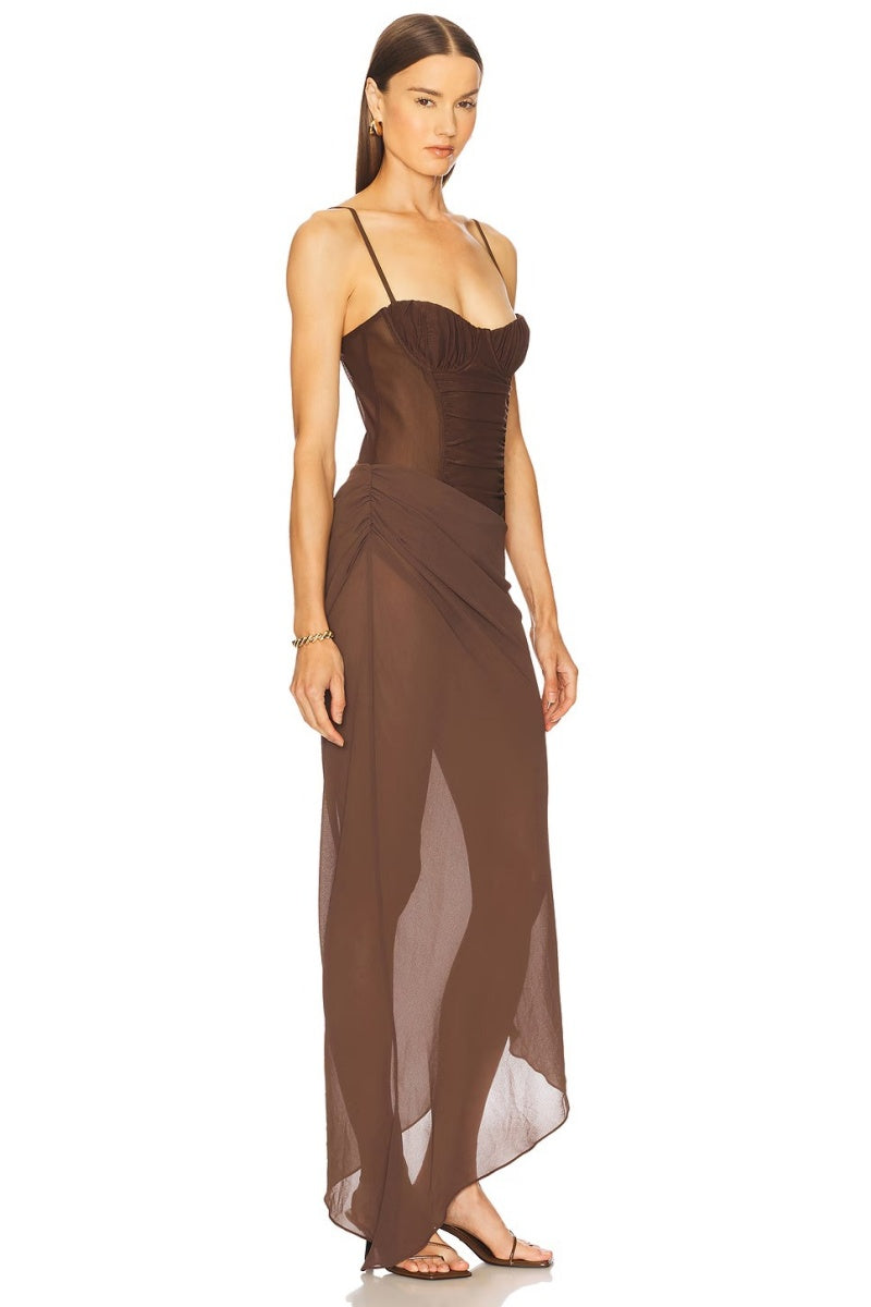 Sexy Mesh Maxi Dress