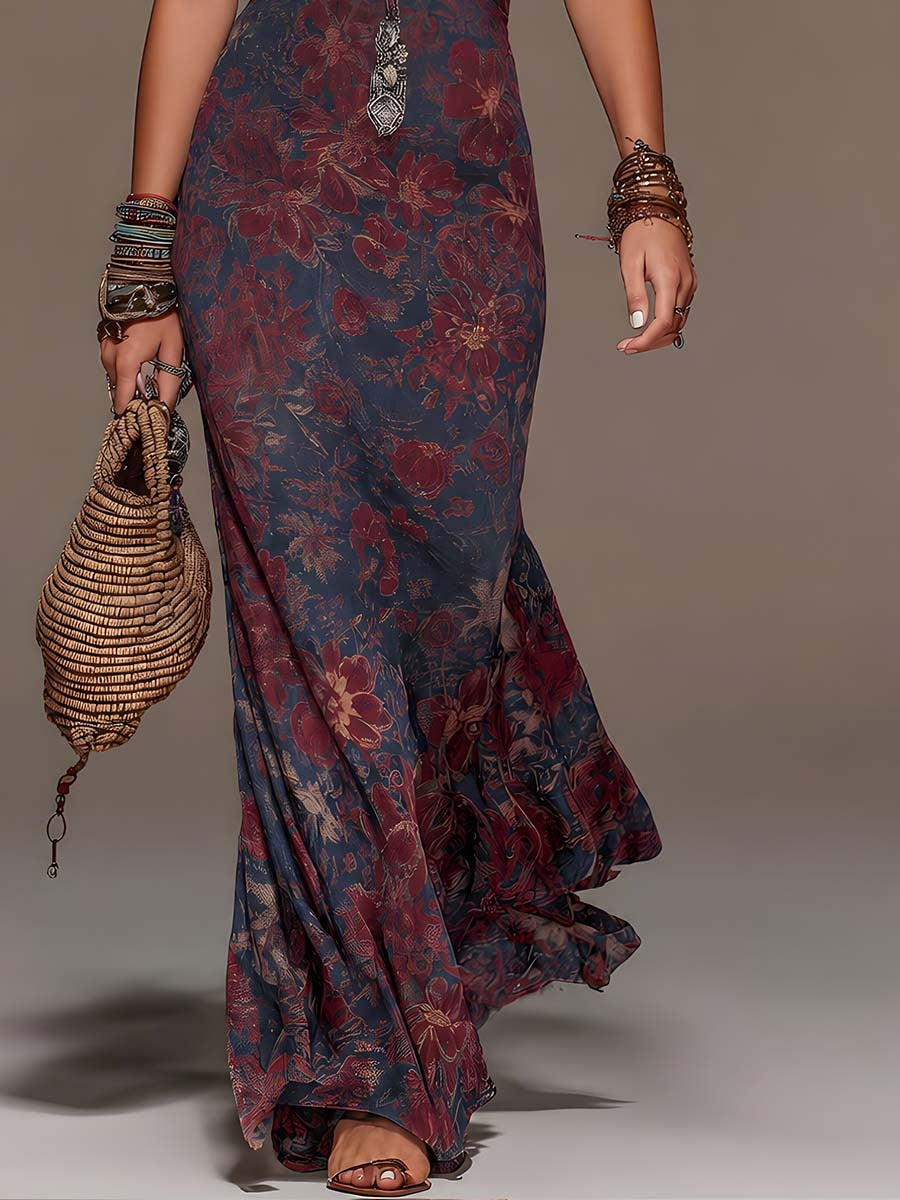Rochie maxi albă Cape Flow