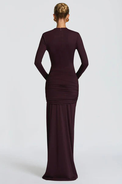 Modern Angled Cut-Out Maxi Dress