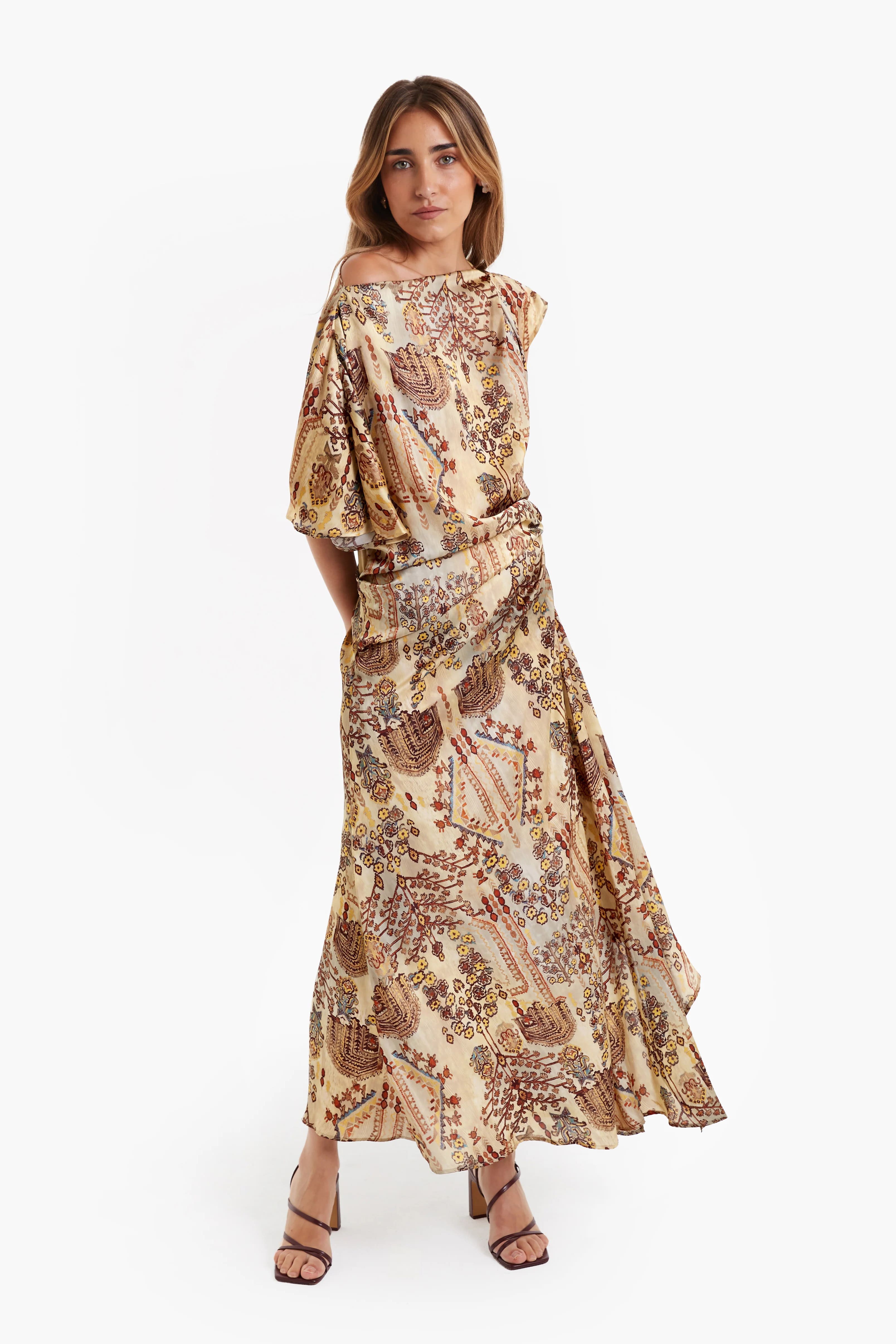 Bohemian Resort Elegance Midi Dress