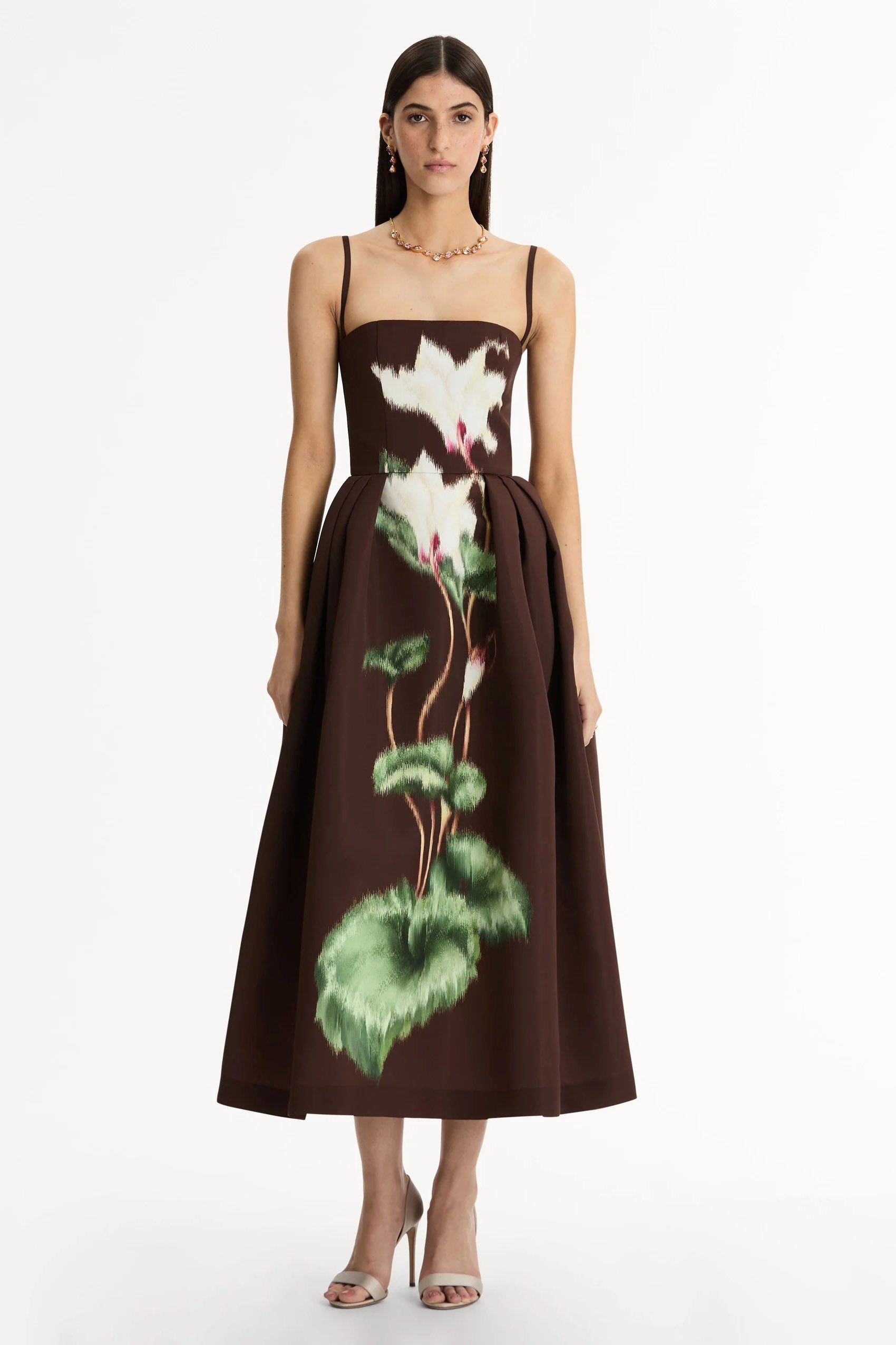 فستان ميدي بطبعة حيوانية