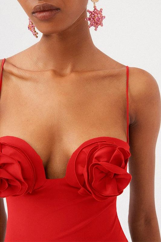 Costume da bagno Joyce Strappy Flower in due pezzi