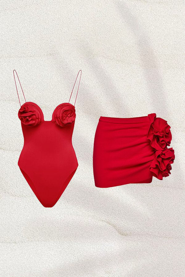 Costume da bagno Joyce Strappy Flower in due pezzi