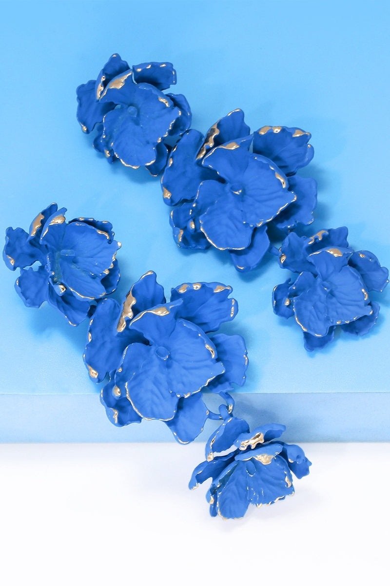 Phyllis Varnish Flower Earrings