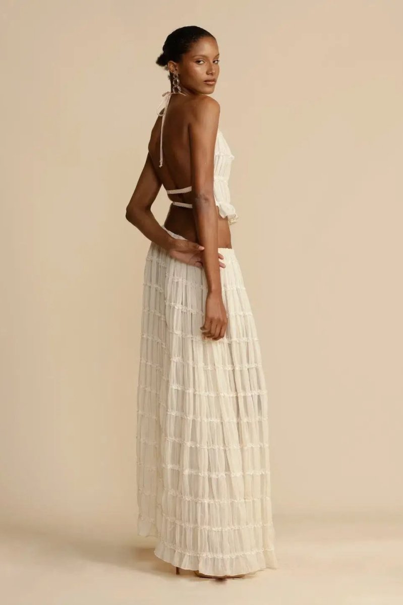 Rosalie Backless Pleated Set-Sunfere