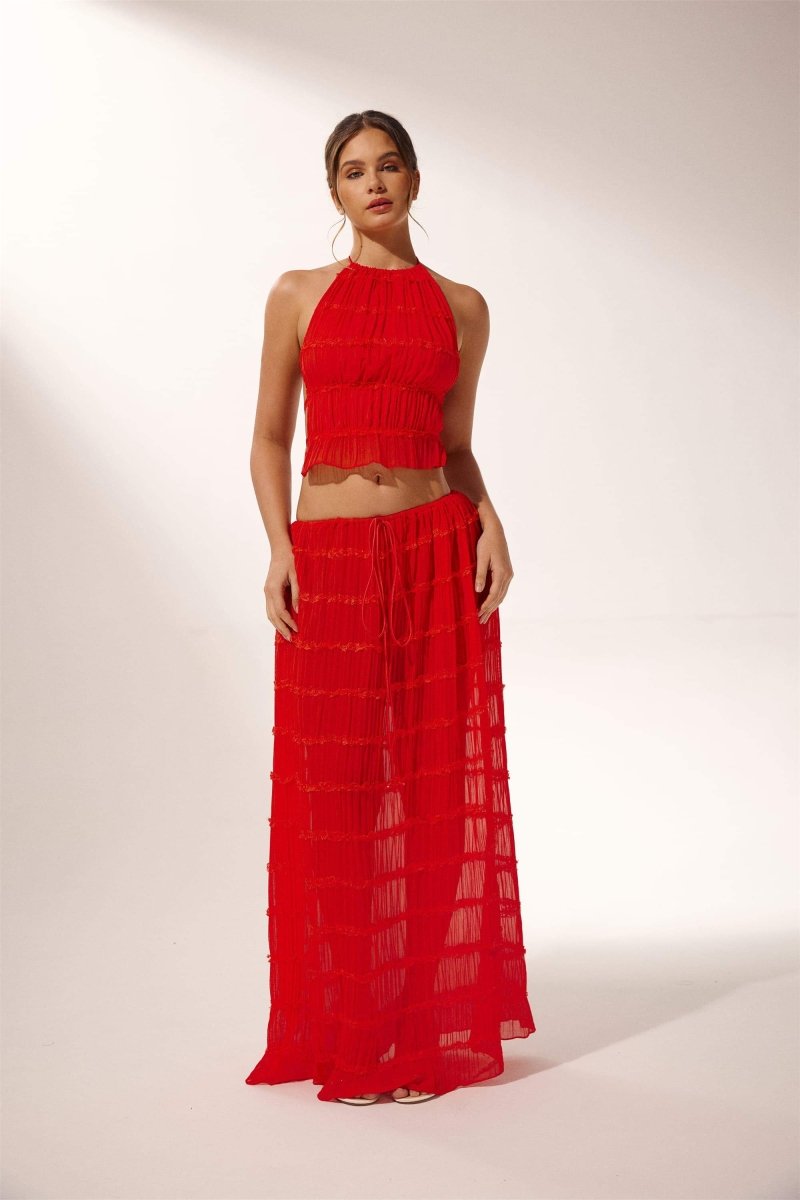 Rosalie Backless Pleated Set-Sunfere